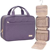 Bolsa de higiene pessoal de viagem NISHEL para mulheres, roxa (6,1 L) Bolsa de higiene pessoal de viagem NISHEL para mulheres, roxa (6,1 L)