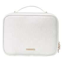 Bolsa de higiene pessoal de viagem RIGHT AWAY impermeável para mulheres, branca