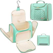 Bolsa de higiene pessoal de viagem Romenrita para mulheres com verde pendurado Bolsa de higiene pessoal de viagem Romenrita para mulheres com verde pendurado