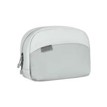 Bolsa de higiene pessoal de viagem, toda com vários compartimentos, cinza nublado