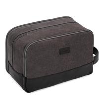 Bolsa de higiene pessoal de viagem WANDF para homens e mulheres (cinza escuro) Bolsa de higiene pessoal de viagem WANDF para homens e mulheres (cinza escuro)