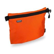 Bolsa de higiene pessoal GOX Small Dopp Kit impermeável de nylon laranja Bolsa de higiene pessoal GOX Small Dopp Kit impermeável de nylon laranja
