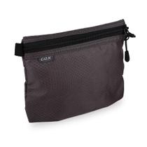Bolsa de higiene pessoal GOX Small Dopp Kit impermeável em nylon cinza Bolsa de higiene pessoal GOX Small Dopp Kit impermeável em nylon cinza