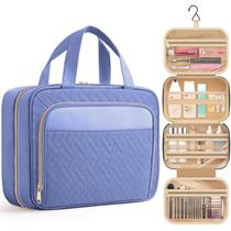 Bolsa de higiene pessoal HOTOR Travel Waterproof Aegean-Blue para mulheres e homens