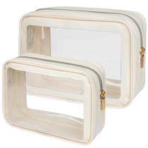 Bolsa de higiene pessoal PACKISM TSA aprovada para atualização colorida com bordas transparentes Bolsa de higiene pessoal PACKISM TSA aprovada para atualização colorida com bordas transparentes