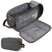 Bolsa de higiene pessoal PAVILIA Canvas Travel Dopp Kit resistente à água