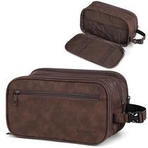 Bolsa de higiene pessoal PAVILIA Travel, resistente à água, kit Dopp para homens Bolsa de higiene pessoal PAVILIA Travel, resistente à água, kit Dopp para homens