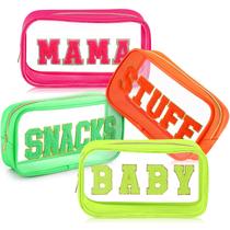 Bolsa de higiene pessoal SilTriangle Mama and Baby, 4 peças com zíper