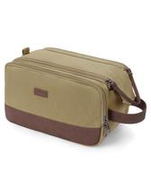 Bolsa de higiene pessoal WANDF Travel Organizer, lona, couro, homem