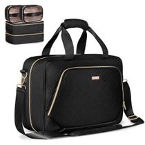 Bolsa de higiene Prokva Extra Large para mulheres com 4 estojos pretos