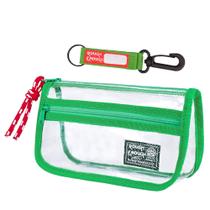 Bolsa de higiene Rough Enough Aprovada pela TSA Clear Green Bolsa de higiene Rough Enough Aprovada pela TSA Clear Green