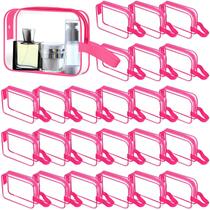 Bolsa de higiene Silkfly Clear PVC para cosméticos de viagem com alça 24x