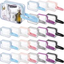 Bolsa de higiene Silkfly Clear PVC para cosméticos de viagem com alça