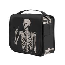 Bolsa de higiene suspensa AUUXVA Halloween Skeleton para mulheres