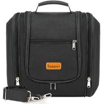 Bolsa de higiene suspensa de viagem COOSKY para mulheres e homens preta