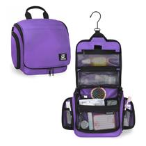 Bolsa de higiene suspensa Goloni com 10 compartimentos roxa Bolsa de higiene suspensa Goloni com 10 compartimentos roxa