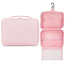 Bolsa de higiene suspensa KAZAY com bolsa aprovada pela TSA rosa Bolsa de higiene suspensa KAZAY com bolsa aprovada pela TSA rosa