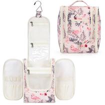 Bolsa de higiene suspensa Narwey Travel Makeup Organizer Bege