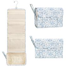 Bolsa de higiene suspensa Relavel, flor azul resistente à água Bolsa de higiene suspensa Relavel, flor azul resistente à água