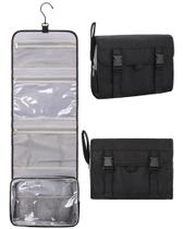 Bolsa de higiene suspensa Relavel Travel impermeável preta de nylon Bolsa de higiene suspensa Relavel Travel impermeável preta de nylon