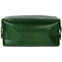 Bolsa de higiene Time Resistance Leather Dopp Kit verde