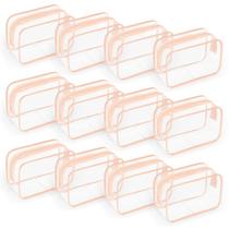 Bolsa de higiene TISRATOK Clear para viagem, organizador de maquiagem, 12 unidades