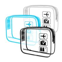 Bolsa de higiene transparente Lermende TSA aprovada para viagens Bolsa de higiene transparente Lermende TSA aprovada para viagens