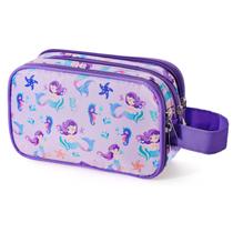 Bolsa de higiene Vipdeal Kids para meninas impermeável sereia roxa Bolsa de higiene Vipdeal Kids para meninas impermeável sereia roxa
