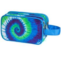 Bolsa de higiene Vipdeal Tie Dye para meninas impermeável azul Bolsa de higiene Vipdeal Tie Dye para meninas impermeável azul