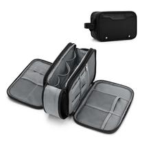 Bolsa de higiene Wedama para homens pendurada para viagem impermeável preta Bolsa de higiene Wedama para homens pendurada para viagem impermeável preta