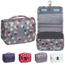 Bolsa de higiene YEMEDA Travel Waterproof com gancho Blue Flower Bolsa de higiene YEMEDA Travel Waterproof com gancho Blue Flower