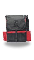 Bolsa de Inspeção em Lona Encerada - Preto com Vermelho Bolsa de Inspeção em Lona Encerada - Preto com Vermelho