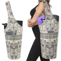 Bolsa de ioga Bagyg Long Tote com bolsos para tapetes da maioria dos tamanhos Bolsa de ioga Bagyg Long Tote com bolsos para tapetes da maioria dos tamanhos