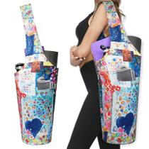 Bolsa de ioga Bagyg Long Tote com bolsos para tapetes da maioria dos tamanhos Bolsa de ioga Bagyg Long Tote com bolsos para tapetes da maioria dos tamanhos