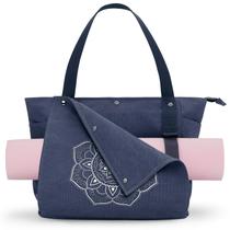 Bolsa de ioga Gonex Yoga Gym Sacola com vários bolsos azul