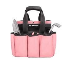 Bolsa de jardim WORKPRO Garden Tool Tool Storage com 8 bolsos rosa Bolsa de jardim WORKPRO Garden Tool Tool Storage com 8 bolsos rosa