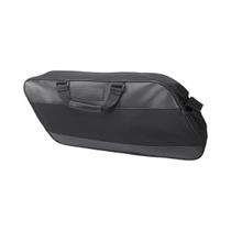 Bolsa De Lado Para Motocicleta Preta, Forro Macio Para Bagagem, Compatível Com Harley Touring Road