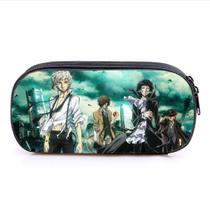 Bolsa de lápis Bungos Stray Dogs Cartoon Anime Poliéster 21x10x5,5cm