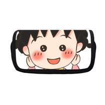 Bolsa de lápis Chibis Marukos chans Anime Caixa de lápis de poliéster Bolsa de lápis Chibis Marukos chans Anime Caixa de lápis de poliéster