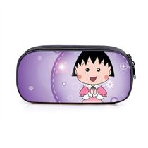 Bolsa de lápis Chibis Marukos chans Caixa de lápis Anime impermeável Bolsa de lápis Chibis Marukos chans Caixa de lápis Anime impermeável