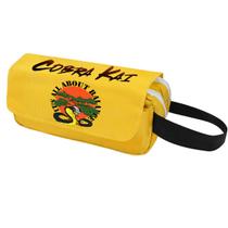 Bolsa de lápis Cobras Kais Anime Nylon de grande capacidade 20x10x6cm
