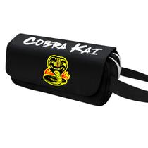 Bolsa de lápis Cobras Kais Anime Nylon de grande capacidade 20x10x6cm