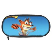 Bolsa de lápis Crashs Bandicoots Anime Big Capacity à prova d'água