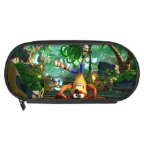 Bolsa de lápis Crashs Bandicoots Anime Big Capacity à prova d'água