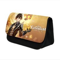 Bolsa de lápis Genshins Impacts Aether Cartoon Anime para crianças Bolsa de lápis Genshins Impacts Aether Cartoon Anime para crianças