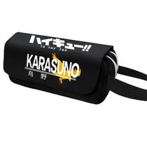 Bolsa de lápis Haikyuuss Karasunos Anime Big Capacity Nylon Bolsa de lápis Haikyuuss Karasunos Anime Big Capacity Nylon