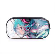 Bolsa de lápis Hatsune Miku Anime de grande capacidade 20x10x5cm Bolsa de lápis Hatsune Miku Anime de grande capacidade 20x10x5cm