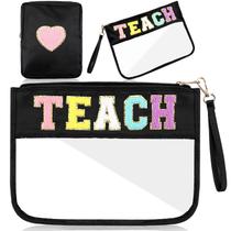 Bolsa de lápis Hillban Teacher Appreciation Gift, 2 peças de nylon Bolsa de lápis Hillban Teacher Appreciation Gift, 2 peças de nylon