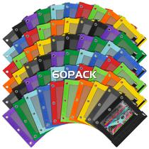 Bolsa de lápis IKAYAS, pacote com 60, 25 x 19 cm para fichário de 3 anéis Bolsa de lápis IKAYAS, pacote com 60, 25 x 19 cm para fichário de 3 anéis