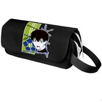 Bolsa de lápis Isagis Yoichis Blues Locks Anime Poliéster 21x7x11cm Bolsa de lápis Isagis Yoichis Blues Locks Anime Poliéster 21x7x11cm
